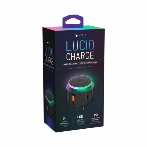 Helix/Retrak Lucid Charge LED Wall Charger ETHCHGWLED